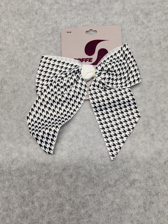 Soffe Other - 3 Pack-Soffe Black & White Houndstooth Hair Bow